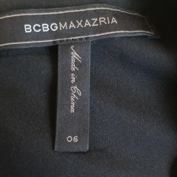 BCBG Dress Black High Low Size 6 - Picture 4 of 4